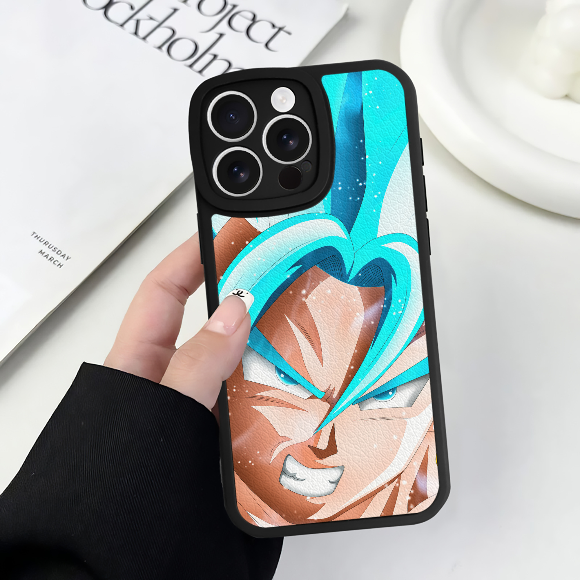 （画像用） ドラゴンボール DRAGON BALL 【iPhone 16シリーズ対応】シリコンスマホケース（レザー調） 材質：シリコン